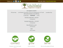 Tablet Screenshot of litchfieldchristian.com